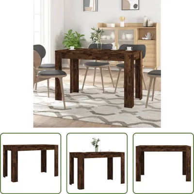 Produktbild von The Living Store Esstisch Räuchereiche 120x60x76 cm Holzwerkstoff