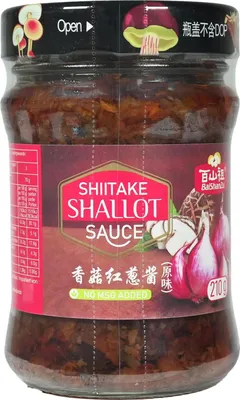 Produktbild von Bai Shan Zu Schalotten Shiitake Sauce 210g