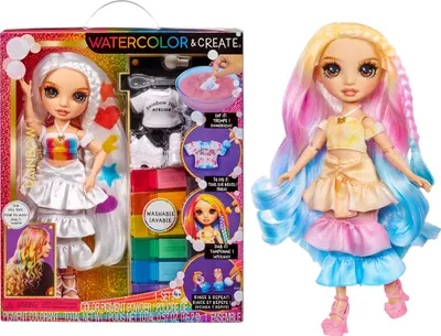 Image de MGA Entertainment Rainbow High WaterColor & Create NEW Theme Dolls- yeux marron
