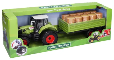 Produktbild von Wiky Vehicles Traktor mit Anhänger 47 cm mit Schwungradantrieb für Kinder