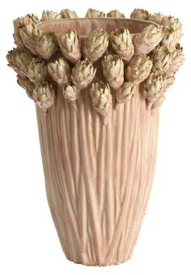 Image de Vase rose en céramique raffiné Light & Living Fynara