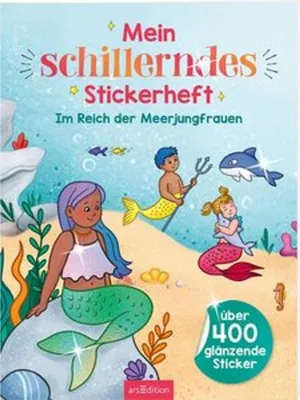 Obrázek produktu pro Mein schillerndes Stickerheft - Im Reich der Meerjungfrauen