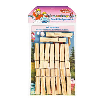 Image de Heless Pinces à linge en bois (16pcs)