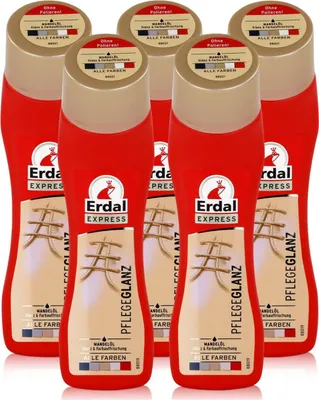 Produktbild von Erdal Express Pflegeglanz alle Farben 75ml - Mit Mandelöl (5er Pack)