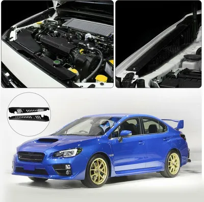 Produktbild von Kotflügelabdeckungen aus Aluminiumlegierung mit Hardware-Zubehör, passend für WRX und STI 2015–2020