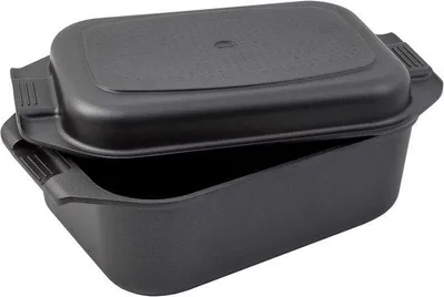 Produktbild von Famanu Bratpfanne 2-in-1 - Aluminium, 8,7 Liter, Induktion, inklusive Deckel und Ofenhandschuhe