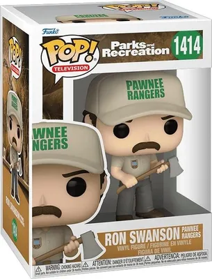 Imagen del producto de Funko POP! de la serie Parks and Recreation, personaje Ron Swanson, número 1414