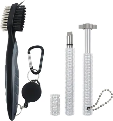 Produktbild von Golfclub-Reinigungsset mit Bürste und Rillenreiniger