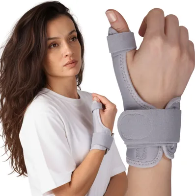 Immagine prodotto di FIT4MED | STABILIZZATORE PER POLSO E POLLICE COMODO E STABILIZZANTE SINISTRO DESTRO UNIVERSALE - STANGhetta IN ALLUMINIO PROFILATA, 2 CHIUSURE IN VELCRO
