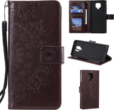 Immagine prodotto di Xiaomi Redmi Note 9 Pro Custodia del telefono cellulare Flip Case Cover Mandala Rosegold