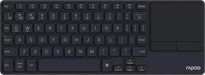 Obrázok produktu pre Rapoo E2810M, Bezdrôtový, RF Wireless + Bluetooth, Nožnicový spínač, QWERTZ, Tmavo šedá