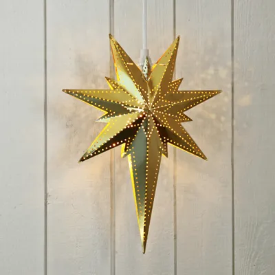 Zdjęcie produktu dla Star Trading Metal Star Betlehem, Lekka ozdoba, Mosiądz, IP20, 1 szt., E14, 230 V