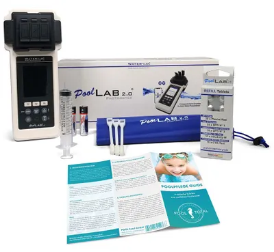 Produktbild von PoolLab 2.0 Photometer inkl. digitale POOL Total Wasserpflegefibel