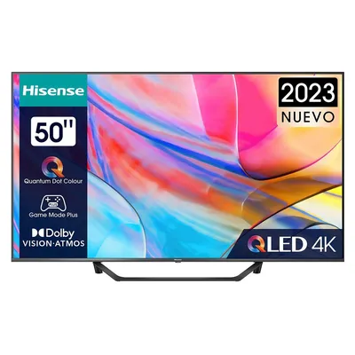 Produktbild von Hisense 50A7KQ, 127 cm (50"), 3840 x 2160 Pixel, QLED, Smart-TV, WLAN, Schwarz