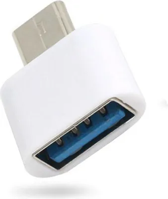 Produktbild von Mini Portable OTG Adapter Typ C USB (weiß)