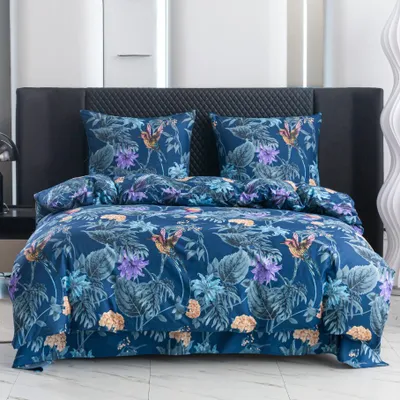 Produktbild von Bettwäsche - 200x200 cm - Bettbezug und Kissenbezügen Set - Kolibris - Mikrofaser Baumwolle - 2 Kissenbezüge 70x80 cm