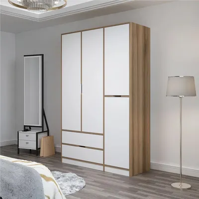 Immagine prodotto di Serle - Guardaroba Grande, 140x208h cm Bianco, 2 Cassetti