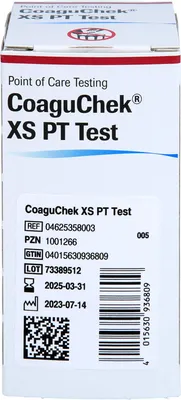 Produktbild von CoaguChek XS PT Teststreifen, 24 St. Teststreifen