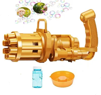 Produktbild von Vollautomatische Gatling Seifenblasenmaschine Seifenblasenpistole Kinderspielzeug