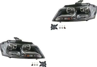 Obrázok produktu pre Johns, sada halogénových svetlometov vhodná pre Audi A3 8P 08/08-08/12 H7 H7 + hmlovka+svetlo. 8P0941003BB 8P0941003AJ 8P0941003BL 8P0941004BB 8P0941004AJ 8P