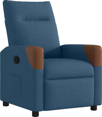 Image de Fauteuil inclinable Bleu Tissu