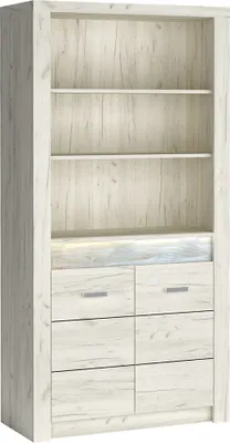 Produktbild von Regalschrank modern in Esche weiß INGENIO-161