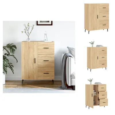 Produktbild von vidaXL Sideboard Sonoma-Eiche 69,5x34x90 cm Holzwerkstoff -  Sideboards