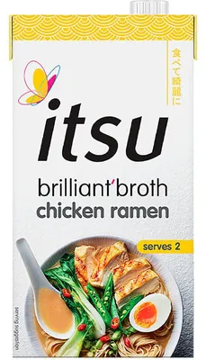 Image de Itsu Brilliant Broth Chicken Ramen 500g – Bouillon de poulet aromatique aux nouilles ramen