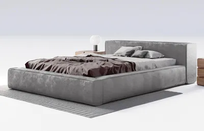 Obrázek produktu pro Manželská postel 180x200 cm Bueno – moderní čalouněná postel, ložnicová postel – kovový rošt, úložný prostor – sametově šedá