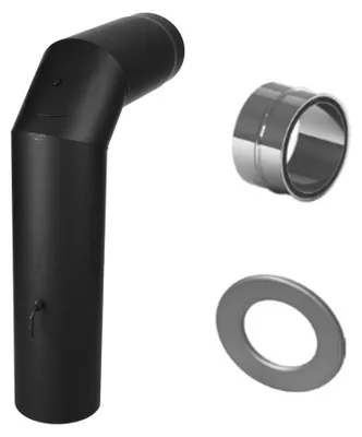 Produktbild von Jeremias Ofenrohr Winkelrohr SET 90° | schwarz | Ø 150 mm
