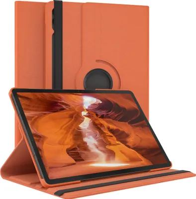 Produktbild von EAZY CASE - Tablet Hülle für Samsung Galaxy Tab S9 FE Plus Schutzhülle, Tablet Case 360° drehbar in Orange