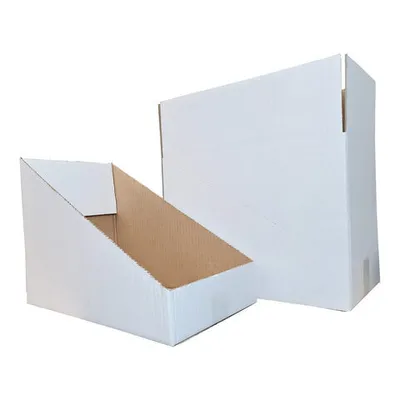Produktbild von 40x Faltkarton Regalkarton Lagerkarton perforiert 400x260x305mm (Außenmaß) 1-wellig weiß