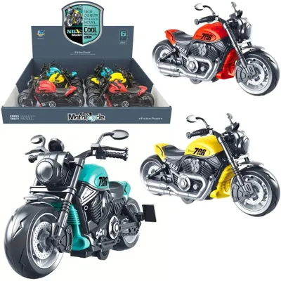 Zdjęcie produktu dla Model motocykla Chopper Cruiser z napędem frykcyjnym MIX