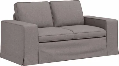 Image de vidaXL Canapé Taupe 162 x 80 x 82 cm Tissu