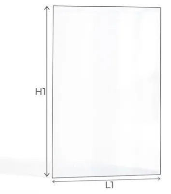 Image de Vitre Deville 7335 INSERT BOIS CHEMINETTE - Verre Rectangle pour insert