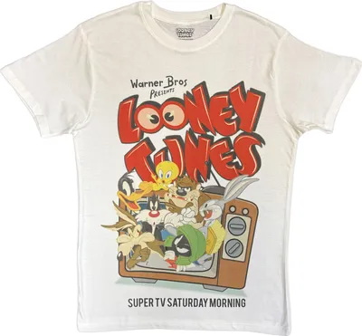 Produktbild von Looney Tunes - T-Shirt für Herren/Damen Uni RO15126 (L) (Weiß)