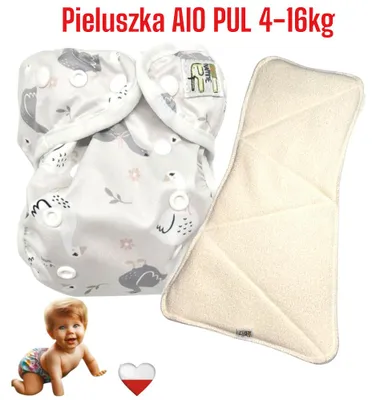 Produktbild von AIO PUL wiederverwendbare Windel GĄSKI NappiMe