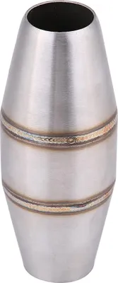 Image de Silencieux de tuyau d'échappement, 35 mm, argenté, silencieux, acier inoxydable, universel pour les accessoires de moto