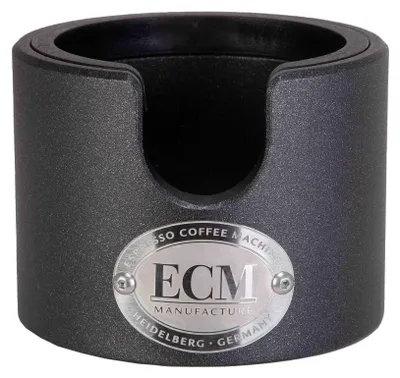 Produktbild von ECM Tamperstation aus Aluminium für 58 mm Siebträger, Anthrazit mit Gummiauflage