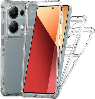 Produktbild von Transparente Handyhülle für Xiaomi Redmi Note 13 Pro 4G Stoßfeste TPU und PC Hybrid Klar Hülle