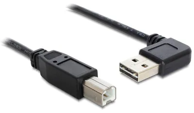 Produktbild von DeLOCK 85167, 0,5 m, USB A, USB B, USB 2.0, Männlich/Männlich, Schwarz