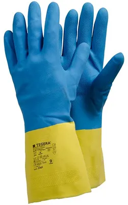Produktbild von Chemikalienschutzhandschuh TEGERA 2301 | 12 Paar blau, Cat.III, 2110X, Gr. 8