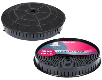 Produktbild von McFilter I 2x Aktivkohlefilter Ø 172mm für Dunstabzugshaube kompatibel mit Kohlefilter Elica CFC0038668 Typ57, Nyttig 440, AEG 4055171138 - Filter für Abzugshaube