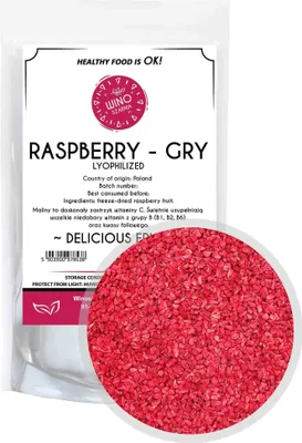 Image de Framboise lyophilisée - délicieux fruits lyophilisés - 100g de décoration de gâteaux