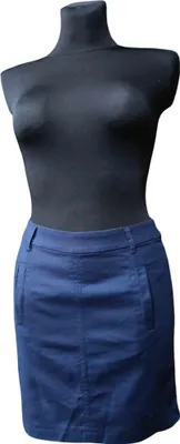 Zdjęcie produktu dla ESPRIT Spódnica Midi Stylowa Elegancka z Kieszeniami Granatowa 32