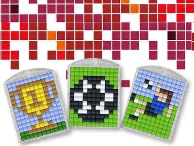 Produktbild von Pracht Creatives Pixel Spaß 3 Medaillons Fußball