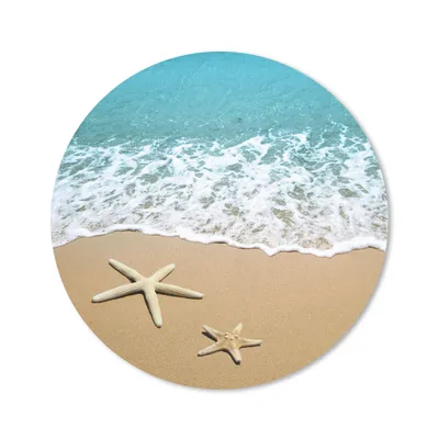 Produktbild von MuchoWow® Mauspad Mousepad Meer - Strand - Seestern 30x30 cm - Mousepads - Maus Mat - Pad - Mausunterlage - Tischunterlage - Schreibtischmatten