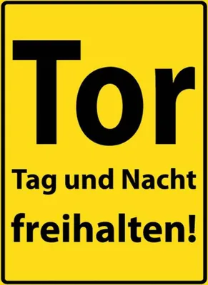 Produktbild von vianmo Holzschild 40x30 cm Tor Tag und Nacht freihalten