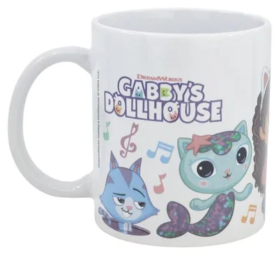 Keramik-Kaffeetasse 320 ml mit Cartoonfiguren in Geschenkbox