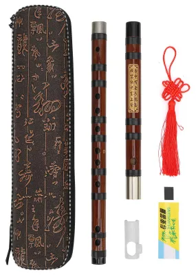 Bambusflöte D-Dur – chinesische Querflöte mit Gravur
